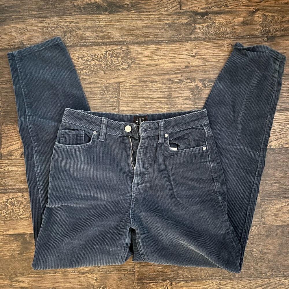 BDG Navy Corduroy Mom Pant